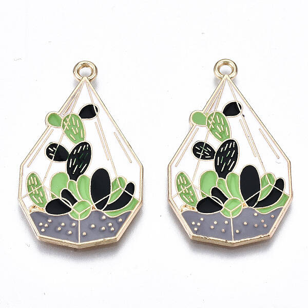 Eco-Friendly Alloy Enamel Pendants