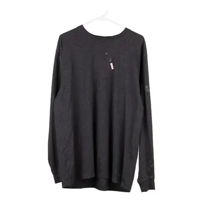 Loose Fit Carhartt Long Sleeve T-Shirt - Large Black Cotton Blend