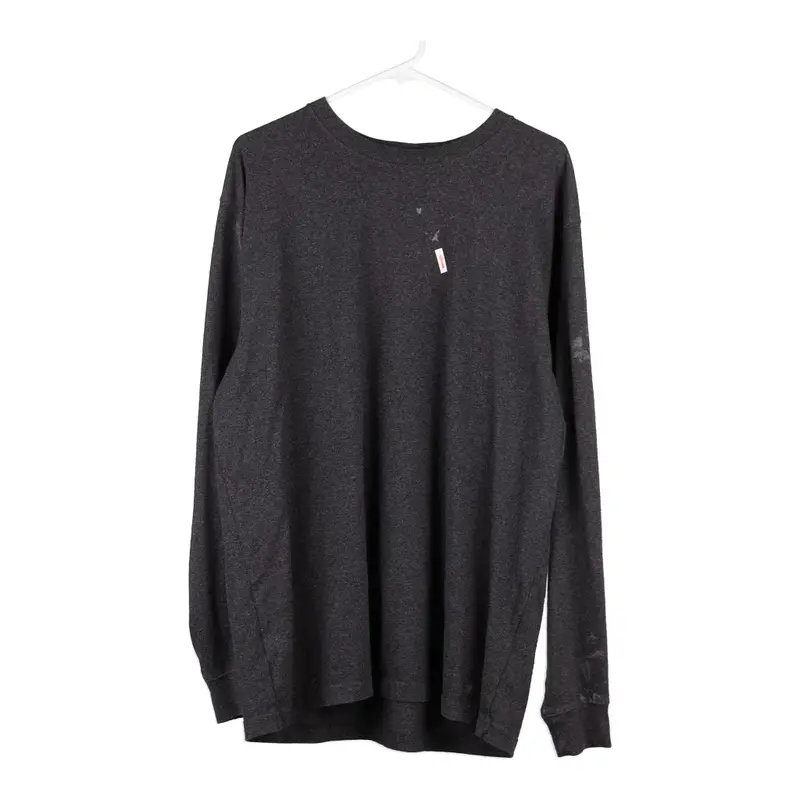 Loose Fit Carhartt Long Sleeve T-Shirt - Large Black Cotton Blend