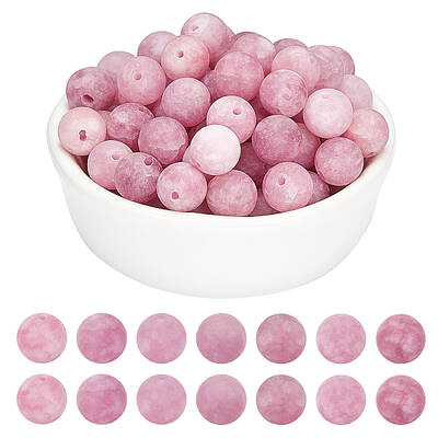 Natural White Jade Bead Strands