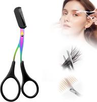 Eyebrow Trimmer Scissors for Women and Men with Comb, Non-Slip Eyebrow Cutter and Razors, Eye Brow Scissors, TikTok Viral 202...