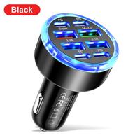 8 in 1 Fast Charging Car Charger, Multipurpose Car Charger with QC3.0 & PD, Multiprotective Features Phone Charger Car Adapte...