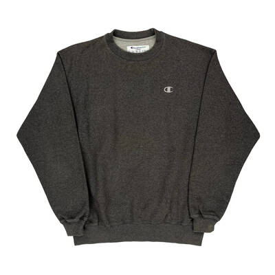 Champion Sweatshirt - Large Grey Cotton Blend