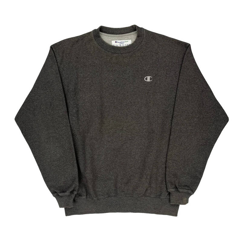 Champion Sweatshirt - Large Grey Cotton Blend