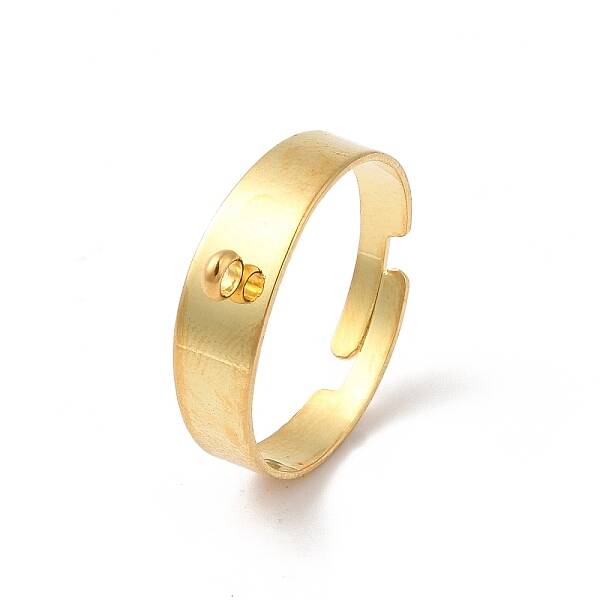 304 Stainless Steel Open Cuff Rings Findings