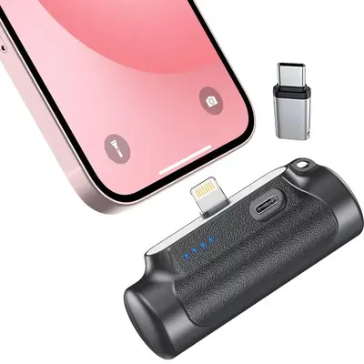 Portable Charger, Power Bank, 6500mAh Mini Ultra Compact Portable Phone Charger Battery Pack for iPhone，Android (Black) Acc...