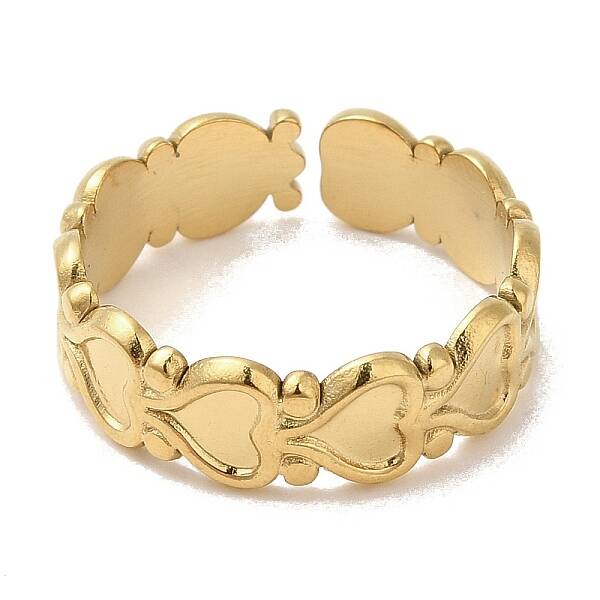 304 Stainless Steel Open Cuff Ring Findings