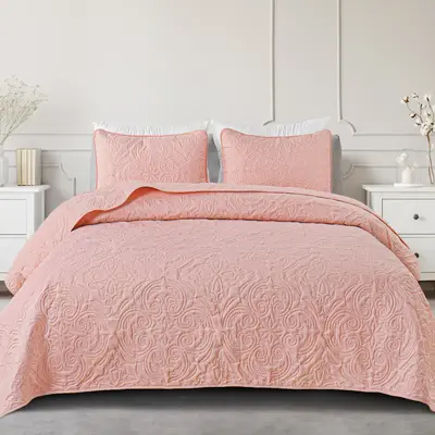 Exclusivo Mezcla Quilt Bedding Set, Lightweight Vintage Quilts with Pillow Sham, Soft Bedspreads Coverlets for All Seasons