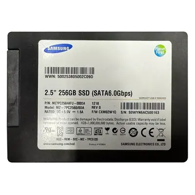 Samsung MZ-7PC2560-0DA | 830 Series 256GB 2.5-inch 6GB/s SATA NAND MLC (Basic Kit) Solid State Drive