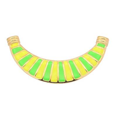 Golden Tone Alloy Enamel Moon Chandelier Components Links