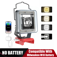 LED Work Light for Milwaukee M18 Battery, Battery Not Included, 4 Color Temperature Modes, 60W 6000 Lumens Spotlight Flashlig...