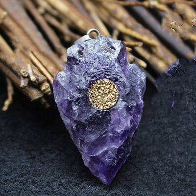 Natural Amethyst Pendants