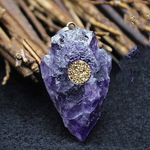 Natural Amethyst Pendants