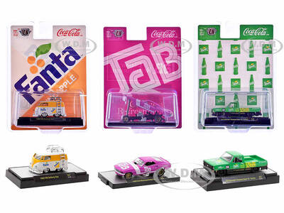 Sodas Set of 3 pieces Release 47 Limited Edition to 9250 pieces Worldwide 1/64 Diecast Model Cars by M2 Machines