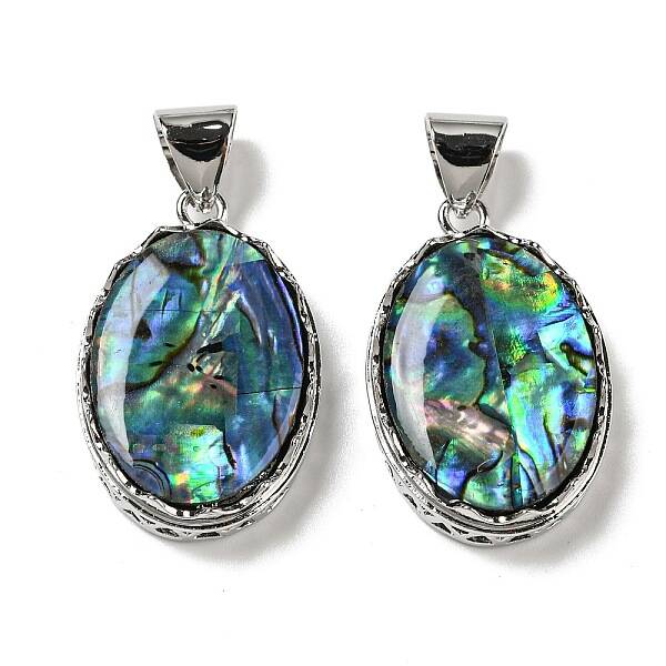 Natural Paua Shell Pendants