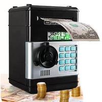 Electronic Piggy Bank Mini ATM Password Money Bank Cash Coins Saving Box for Kids, Cartoon Safe Bank Box Perfect Toy Gifts fo...
