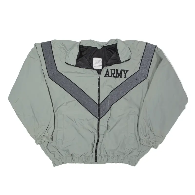 AMERICAN POWER SOURCE INC Army Track Military Jacket Green Nylon Mens M
