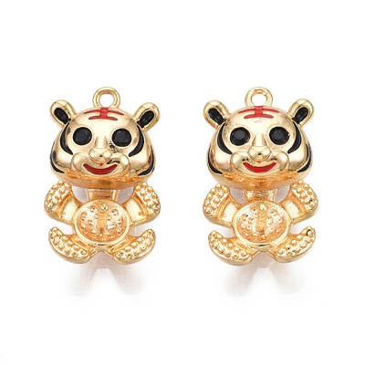 Brass Enamel Peg Bails Pendants