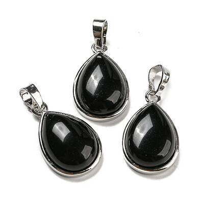 Natural Obsidian Pendants