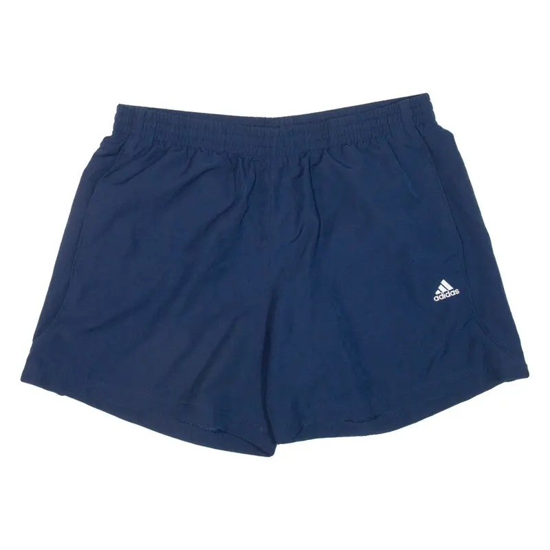 ADIDAS Mesh Lining Mens Sports Shorts Blue L W34