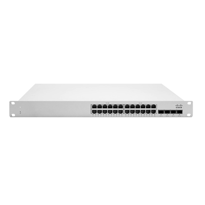 Cisco MS250-24P | Meraki MS Series 24 x Ports PoE+ 10/100/1000Base-T + 4 x Ports SFP+ 2 x Ports Stacking 1U Rack-mountable La...