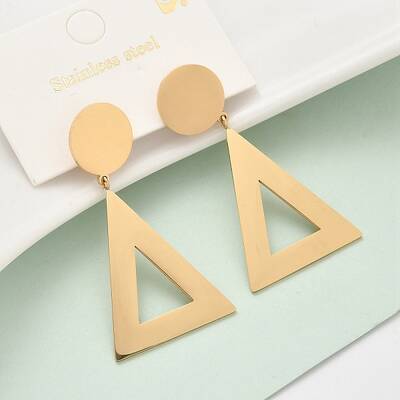 304 Stainless Steel Dangle Stud Earrings