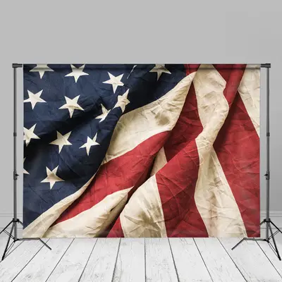 Nature USA Flag Happy Independence Day Backdrop - Aperturee