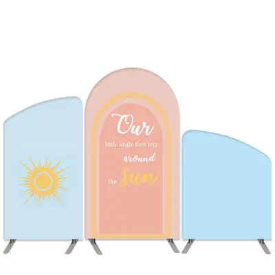 Aperturee Our Little Angle Turning One Birthday Arch Backdrop Kit | Custom Arched Wall Covers | Custom Chiara Arched Covers |...