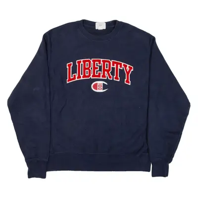 CHAMPION REVERSE WEAVE Liberty Mens Sweatshirt Blue USA M