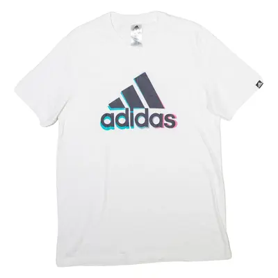 ADIDAS Mens T-Shirt White M