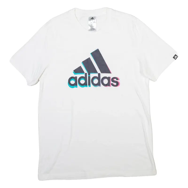 ADIDAS Mens T-Shirt White M