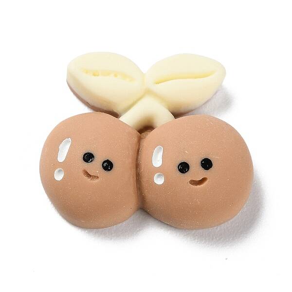 Cartoon Opaque Resin Cherry Cabochons