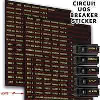 Circuit Breaker Stickers, 1 Sheet/129pcs Circuit Breaker Identification Reminder Sticker, Circuit Breaker Label Sticker, Hous...
