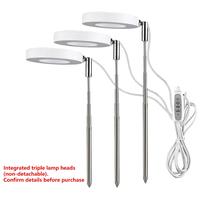 USB Powered Retractable LED Plant Light, 1 Count Angel Ring Full Spectrum Flower Timer Plant Light with Automatic Timer, Adju...