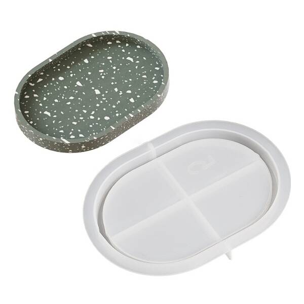 DIY Oval Storage Tray Silicone Molds
