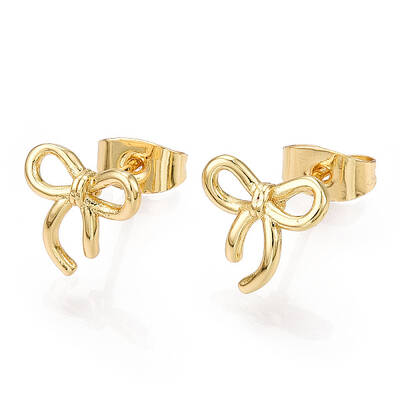 Brass Stud Earrings for Women