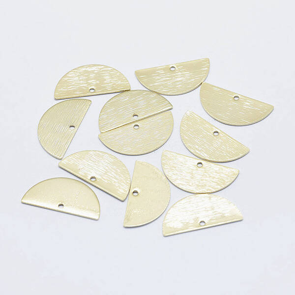 Brass Semi Circle Pendant