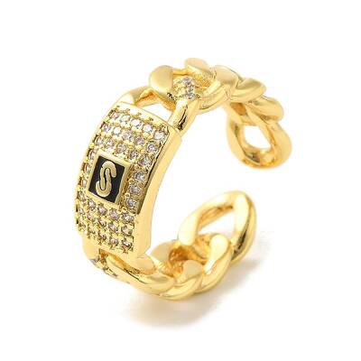 Brass Micro Pave Cubic Zirconia Rings