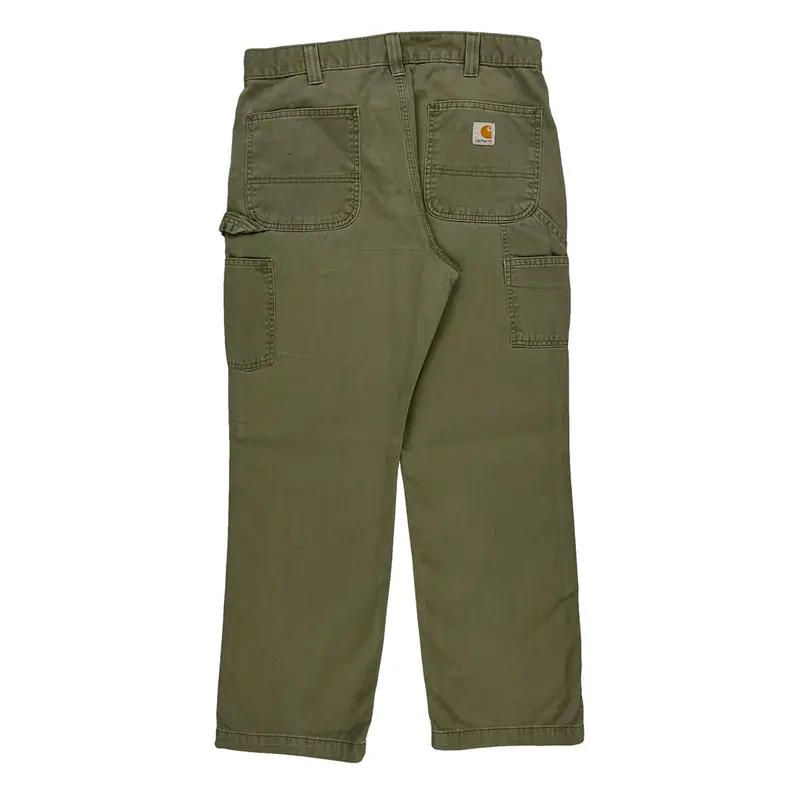 Carhartt Carpenter Trousers - 34? Waist Khaki Cotton