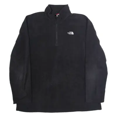 THE NORTH FACE Mens Fleece Black 1/4 Zip 2XL