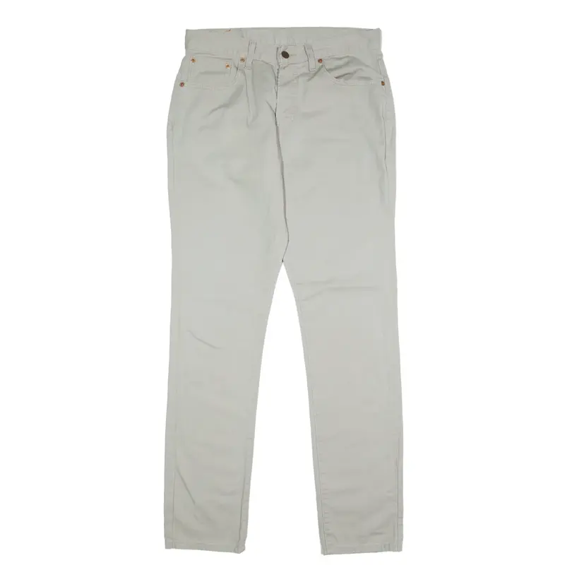 LEVI'S 582 66 Trousers Grey Slim Straight Mens W32 L34