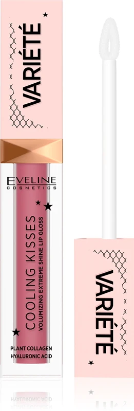 Eveline Cosmetics Variété Cooling Kisses Moisturizing Lip Gloss With Refreshing Effect Color 06 New Romance 6.8 Ml
