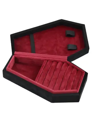 Velvet Design Jewelry Storage Box, Solid Color Jewelry Organizer, Portable Jewelry Display Box, Fashion  Accessories for Wome...