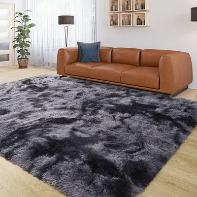 【Deals for You Days】Tie-Dyed Fluffy Shag Rug Area Rugs for Living Room Nursery Dorm Anti-Skid Soft Modern Plush Aesthetic...