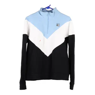 Fila Sweatshirt - Medium Block Colour Cotton Blend