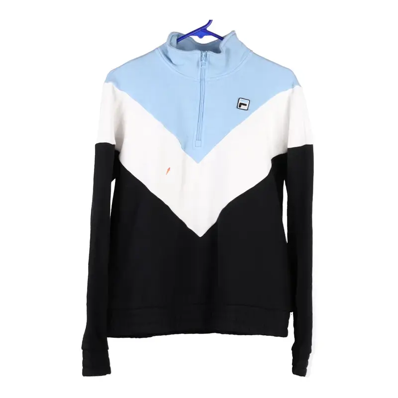 Fila Sweatshirt - Medium Block Colour Cotton Blend