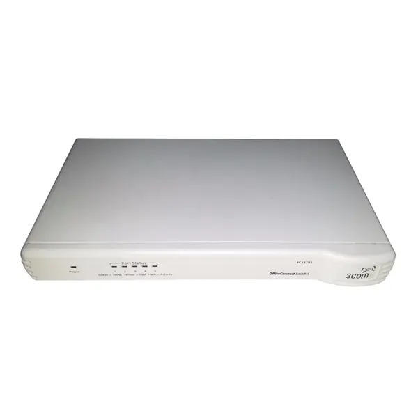 3C16793-US 3Com OfficeConnect 5 x RJ-45 Ports 10/100Base-TX Layer 2 Managed Rack-mountable Fast Ethernet Network Switch