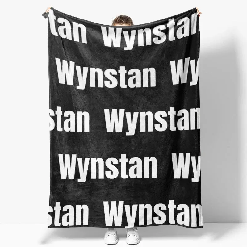 Personalized Huge Name Throw Blanket For Family Gift - Aperturee