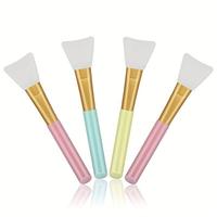 4pcs Silicone Facial Mask Brush, Face Mask Spatula Mask Scraper, Soft Mask Applicator Face Mask Mud Applicator Brush, Skincar...