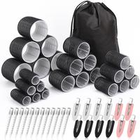 Hair Curlers & Clips Set, 48pcs/set Including 24 Rollers & 24 Clips for Mother's Day Gift, Heatless Hair Styling Tools for Lo...
